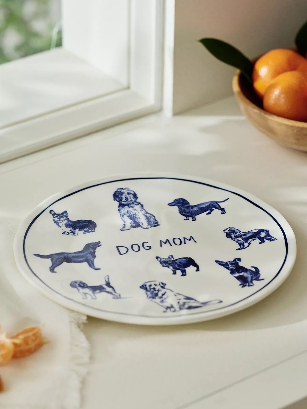 BNWT Anthropologie Dog Mom Plate